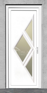 MILLWALL 4 Műanyag bejárati ajtó 80x210 cm |